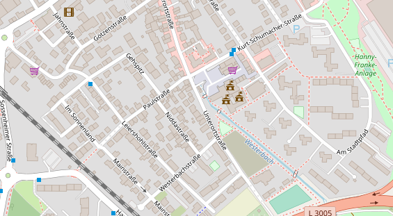 Abwasserfirma & Abwasserbetrieb auf Karte