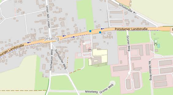 Abwasserfirma & Abwasserbetrieb auf Satellitenbild