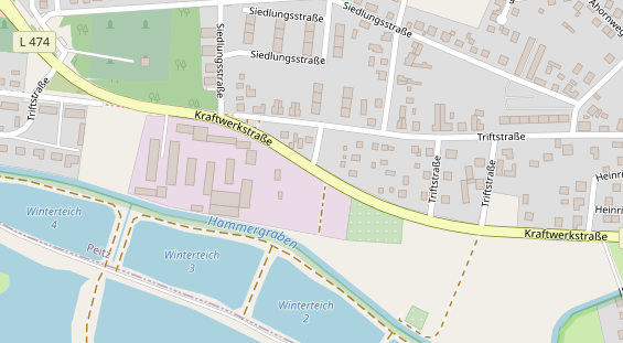 Abwasserfirma & Abwasserbetrieb auf Satellitenbild