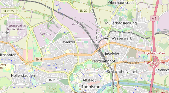 Abwasserfirma & Abwasserbetrieb auf Karte