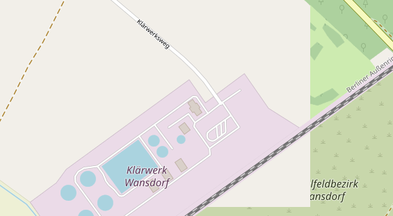 Abwasserfirma & Abwasserbetrieb auf Satellitenbild