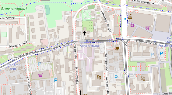 Abwasserfirma & Abwasserbetrieb auf Satellitenbild