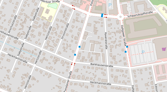 Abwasserfirma & Abwasserbetrieb auf Satellitenbild