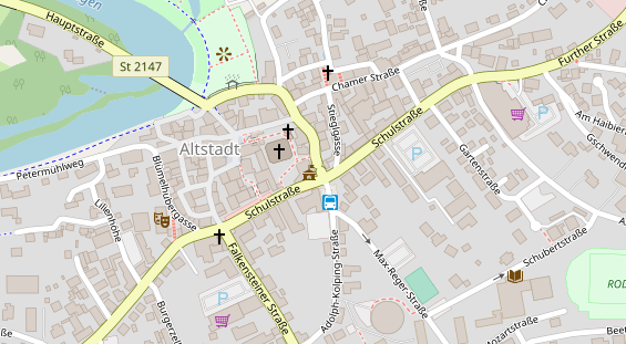 Abwasserfirma & Abwasserbetrieb auf Satellitenbild