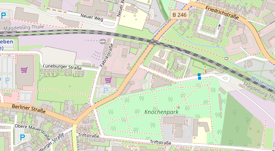 Abwasserfirma & Abwasserbetrieb auf Satellitenbild