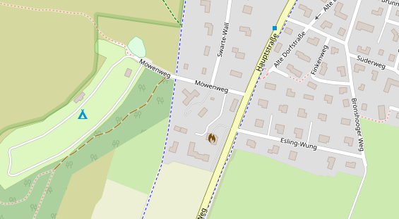 Abwasserfirma & Abwasserbetrieb auf Satellitenbild