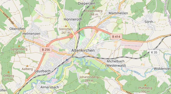 Abwasserfirma & Abwasserbetrieb auf Karte