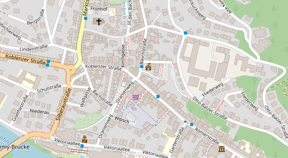 Abwasserfirma & Abwasserbetrieb auf Karte