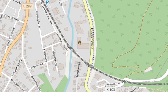 Abwasserfirma & Abwasserbetrieb auf Satellitenbild