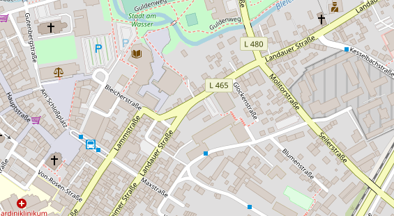 Abwasserfirma & Abwasserbetrieb auf Satellitenbild