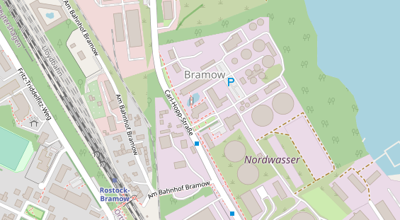 Abwasserfirma & Abwasserbetrieb auf Satellitenbild