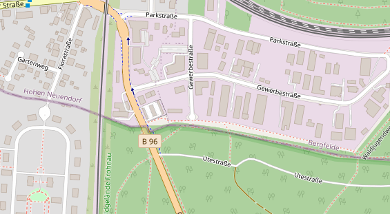 Abwasserfirma & Abwasserbetrieb auf Satellitenbild