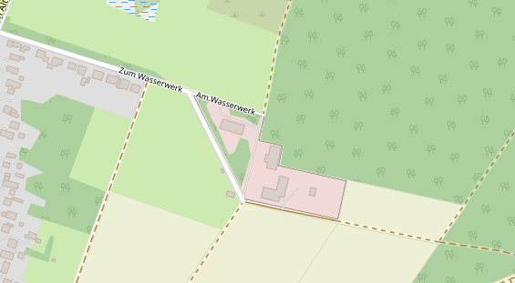 Abwasserfirma & Abwasserbetrieb auf Satellitenbild