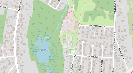 Abwasserfirma & Abwasserbetrieb auf Satellitenbild