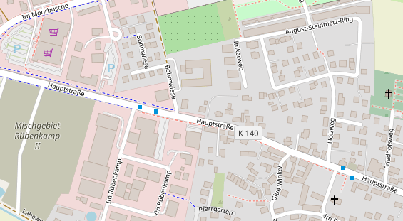 Abwasserfirma & Abwasserbetrieb auf Satellitenbild