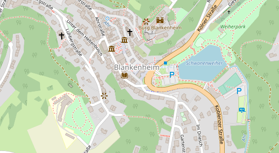 Abwasserfirma & Abwasserbetrieb auf Satellitenbild