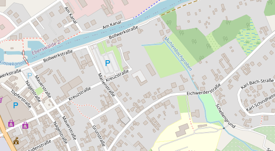 Abwasserfirma & Abwasserbetrieb auf Satellitenbild