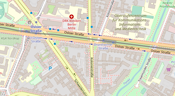 Abwasserfirma & Abwasserbetrieb auf Karte